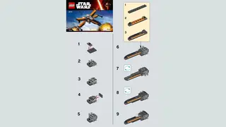 LEGO 30278 Star Wars - Poe's X-wing Fighter - Episode VII building instructions
