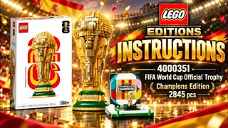 LEGO Editions 4000351 FIFA World Cup Official Trophy - Champions Edition building instructions