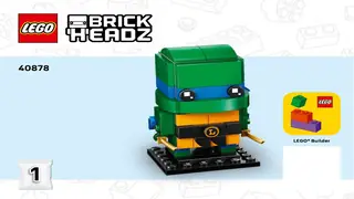 LEGO BrickHeadz 40878 Teenage Mutant Ninja Turtles Figures building instructions