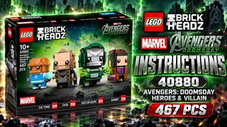 LEGO BrickHeadz 40880 Avengers: Doomsday Heroes & Villain building instructions