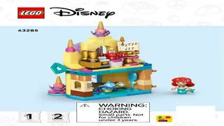 LEGO Disney 43285 Ariel's Magical Mini Palace building instructions