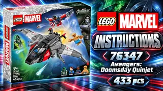 LEGO Marvel 76347 Avengers: Doomsday Quinjet building instructions