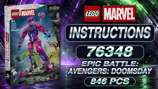 LEGO Marvel 76348 Epic Battle: Avengers: Doomsday building instructions